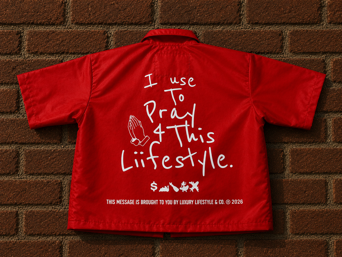 Luxury Liifestyle Co. “Pray 4 This” button up
