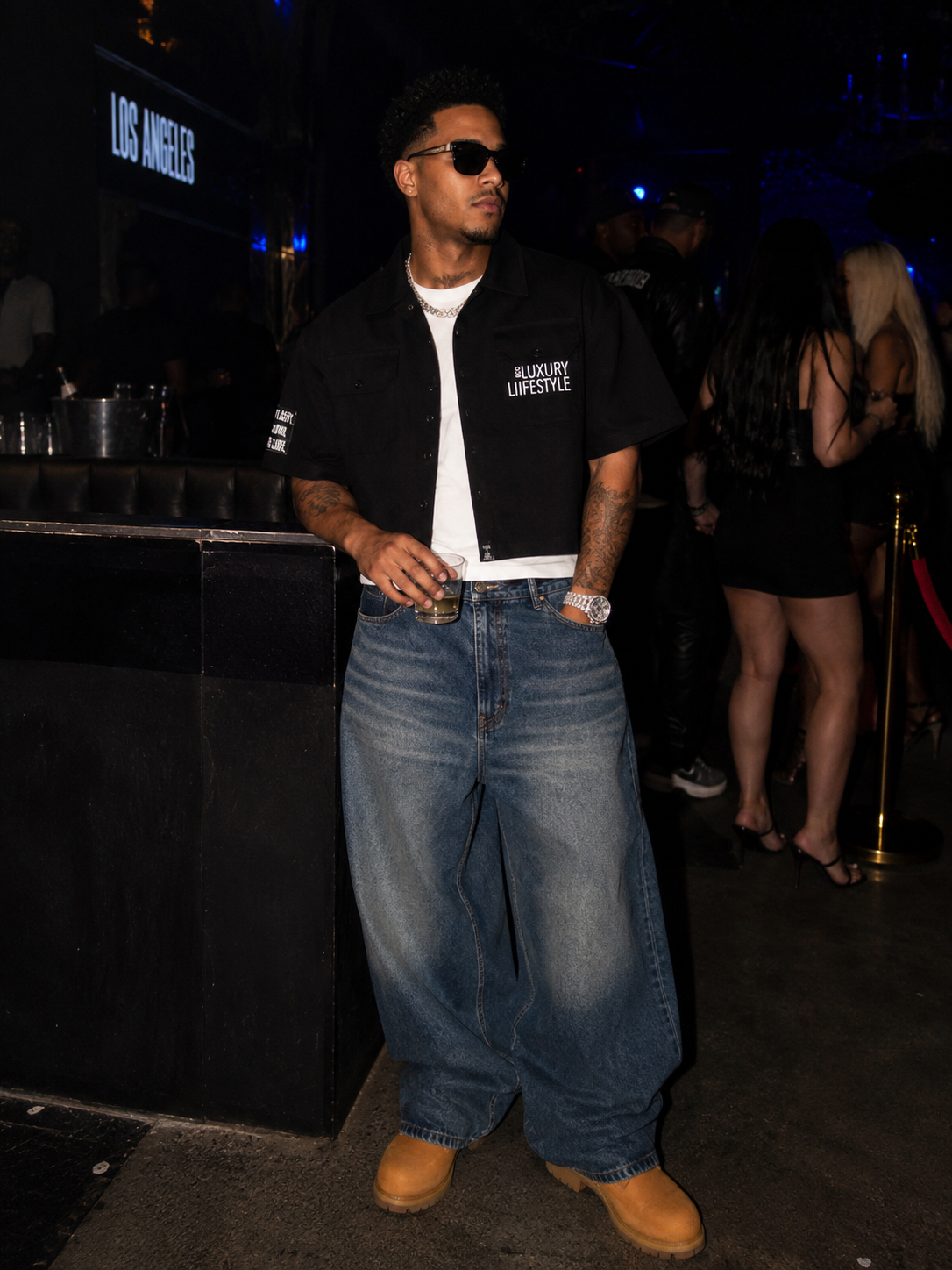 Luxury Liifestyle Co. denim button up